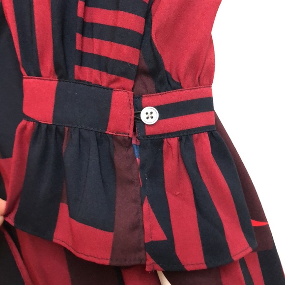 NWT LOFT geometric print long sleeve dress. Size XXL. - Picture 7 of 11